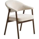 Unique Furniture Кремави трапезни столове в комплект с подлакътници 2 бр. от масивен дъб Elk - Unique Furniture (56160100)