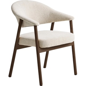 Unique Furniture Кремави трапезни столове в комплект с подлакътници 2 бр. от масивен дъб Elk - Unique Furniture (56160100)