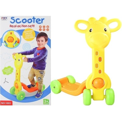 Lean TOYS v tvare žirafy žltá