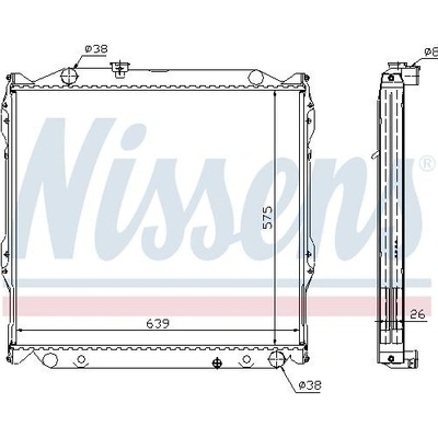 Chladič motoru NISSENS 64636A