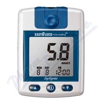 Glukometr EasyGluco s 25 ks testovacích proužků + 25 lancet