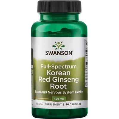 Swanson Full Spectrum Korean Red Ginseng Root 400 mg 90 kapslí
