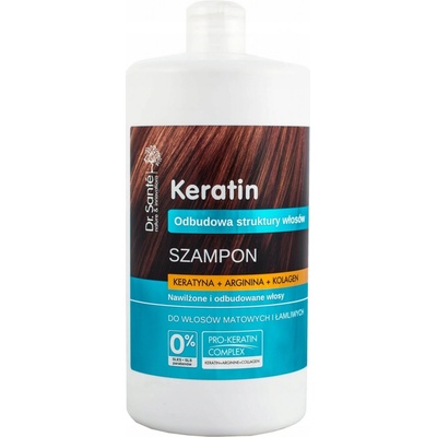 Dr. Santé Keratin šampón pre oslabené vlasy For Dull and Brittle Hair 1000 ml