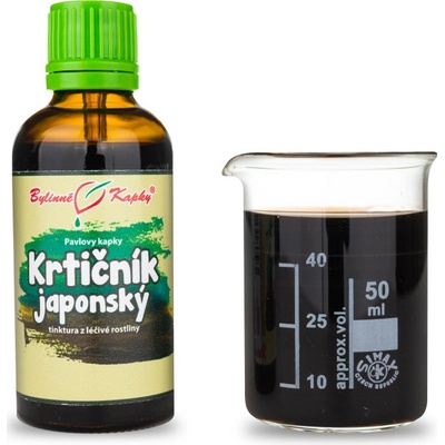Krtičník japonský tcm pavlovy bylinné kvapky tinktúra 50 ml