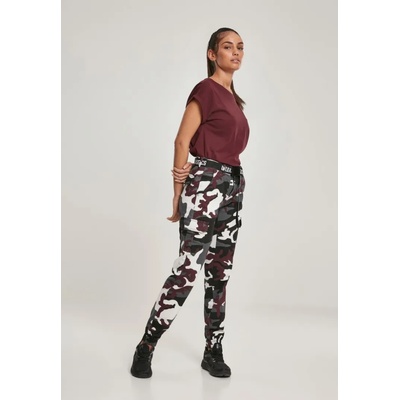 Urban Classics Дамска тениска в тъмночервен цвят Urban Classics Ladies Extended Shoulder Tee redwine UB-TB771-02243 - Тъмночервен, размер 5XL