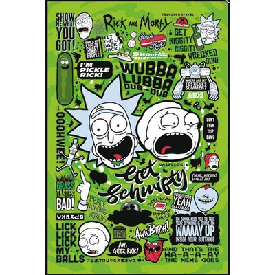 Plagát, Obraz - Rick and Morty - Quotes, 61 × 91.5 cm