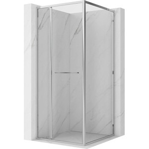 Mexen Linea разтегателна душ кабина 90 x 90 см, прозрачна, хром - 8E1-090-090-01-01 (8E1-090-090-01-01)