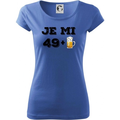 Je mi 50 pivo Pure dámske tričko Svetlomodrá