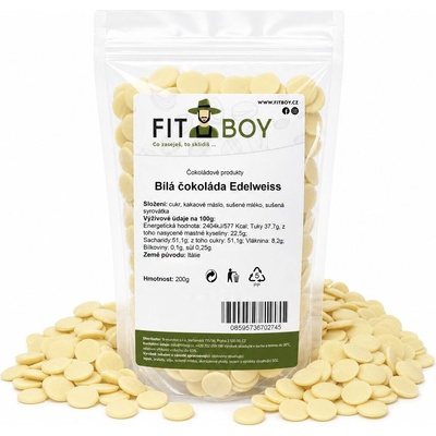 Fitboy Bílá Edelweiss 200 g