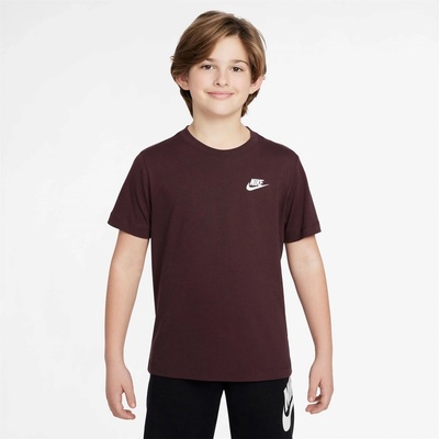 Nike Детска тениска Nike Futura T Shirt Junior Boys - Burgundy