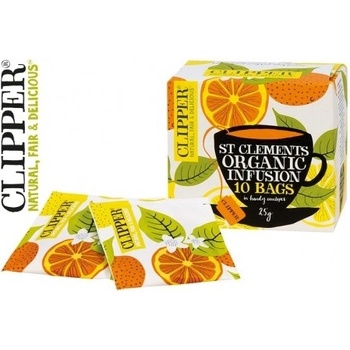 Clipper Pomeranč citron citronová tráva 10 ks
