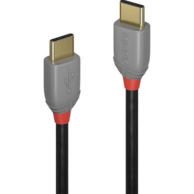 Lindy 36871 USB, USB 2.0 USB-C ™ zástrčka, USB-C ™ zástrčka, 1m, černý, sivý