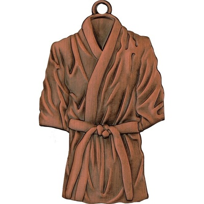 MMC37050/B Medaila karate kimono pr.50 mm hr.2 mm bronz 5x0 2 cm