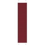 vidaXL Плисирана щора, бордо червена, 50x200 см, ширина на плата 49, 4 см, полиестер (4015252)