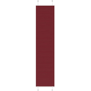 vidaXL Плисирана щора, бордо червена, 50x200 см, ширина на плата 49, 4 см, полиестер (4015252)