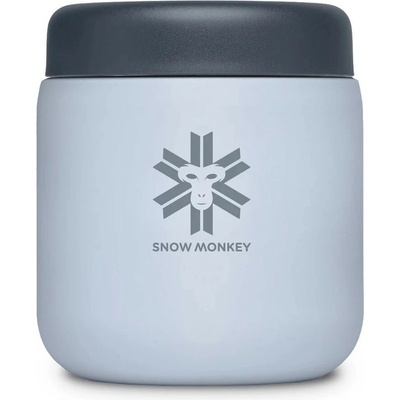 Snow Monkey termoska na jídlo Foodie Midi 480 ml světle šedá