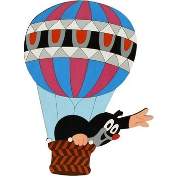 DoDo Drevená dekorácia velká Krtko v balóne 28x38x0,6 cm