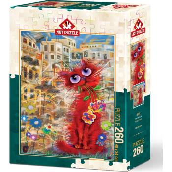 Image 1 of Art Puzzle - Puzzle Red Cat - 260 piese