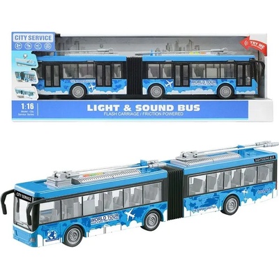 Детска играчка Ocie City Service - Градски тролейбус, 1: 16, син (OTG0922816)