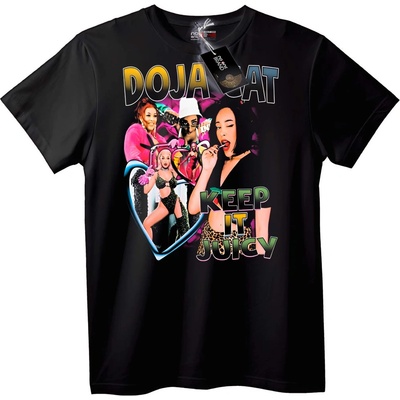 NOONEBRAND Тениска Doja Cat Keep It Juicy - XS, White