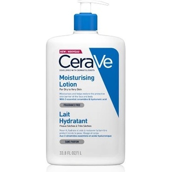 CeraVe Moisturizers Lotion хидратиращо мляко за тяло и лице за суха или много суха кожа 1000ml