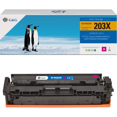 Compatible Тонер касета за HP 203X Magenta - CF543X - NT-PH203XM - G&G (NT-PH203XM)