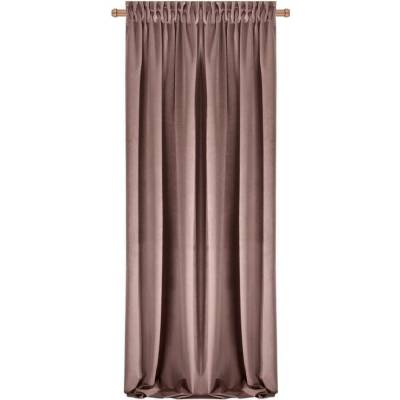 BytoTex Sametový závěs Anisa 135x270 cm na pásce - růžový
