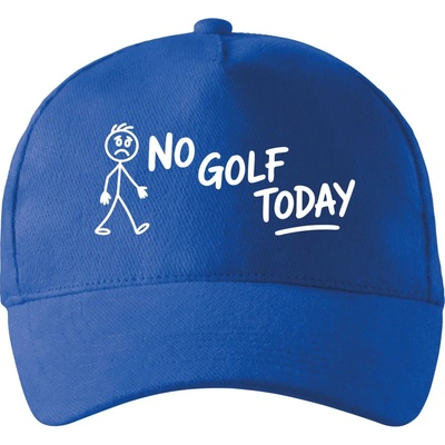 No Golf Today so zahnutým šiltom a mosaznou sponou Kráľovská modrá