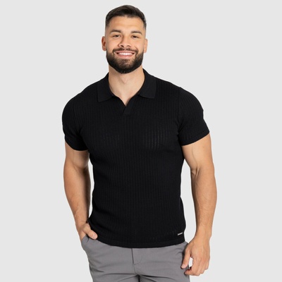 Iron Aesthetics Polo Knit čierne