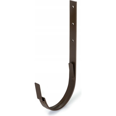 Evromat Hak rovný pre odkvapový žľab 250 mm 430 mm pozink lak RAL 8017 hnedý