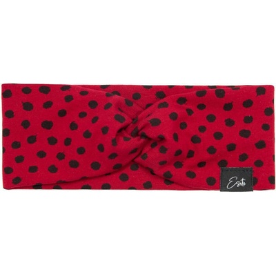 ESITO Dievčenská čelenka do vlasov Black Spot ruby red červená