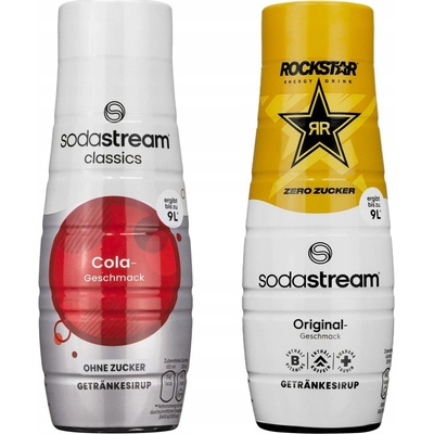 Sodastream rockstar origin zero a cola bez cukru 2 x 440 ml