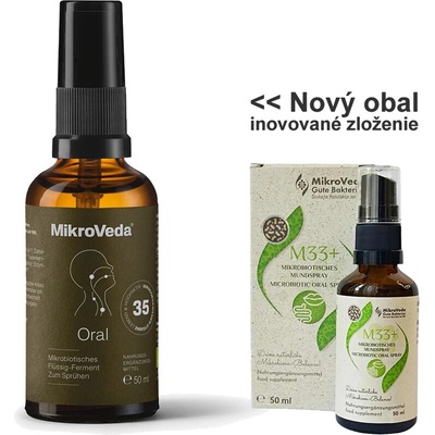 MikroVeda M33 Mikrobiotický ústny sprej 50 ml
