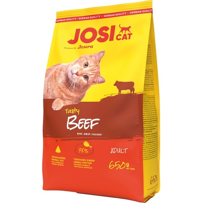 JosiCat s lahodným hovězím 5 x 0,65 kg