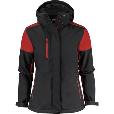 Printer Prime Padded Softshell Women COT61107281400 black red