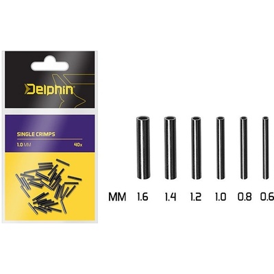 Delphin Crimpy Single Crimps 1,6mm 40ks
