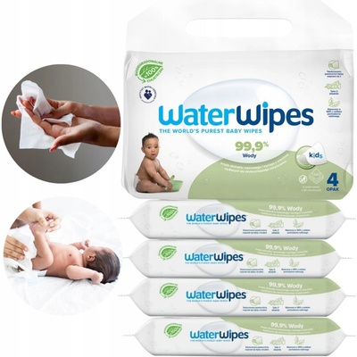 WaterWipes Vlhčené obrúsky Bio Soapberry 4 x 60 ks