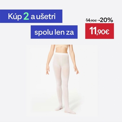DOMYOS Dievčenské baletné pančuchy ružová