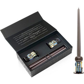 Baobab Collection Gemelli Bronze Комплект свещници и свещи, бронз, 4 части (GEMELLIBRONZE)