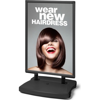 Jansen Display WINDTALKER City A0 - čierny, 887 x 1497 mm