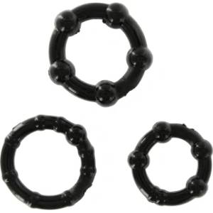 Seven Creations Комплект 3 бр. еластични пенис пръстени Jelly Rings