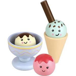 Orange Tree Toys Дървен игрален комплект Orange Tree Toys - Сладоледи, 6 части (OTT29614) - baby