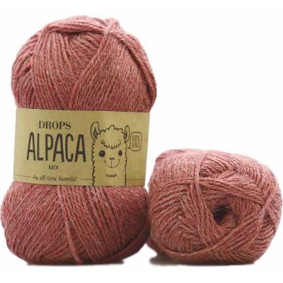 Drops Alpaca MIX 9024 tmavá rumělka