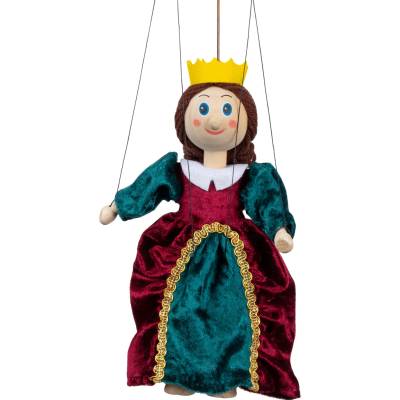 MUB2 Kráľovná 20 cm drevená bábka