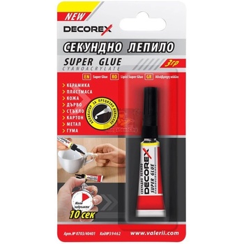 DECOREX Секундно лепило, 3гр. decorex 39462