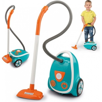 Smoby Vysavač elektronický Aqua Clean Vacuum Cleaner Blue s reálným zvukem