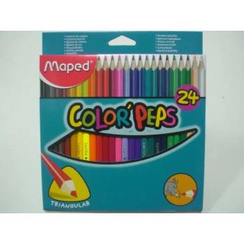 Image 1 of Maped Цветни моливи Мапед maped color 24 цвята