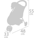 Kočárky pro panenky DeCuevas 90243 Sportovní tříkolový DIDI 2021 55 cm