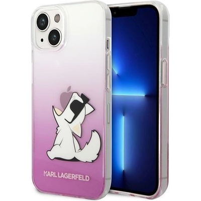 KARL LAGERFELD Кейс Karl Lagerfeld KLHCP14MCFNRCPI за iPhone 14 Plus 6.7", твърд, розов / розов, Choupette Fun (3666339086534)