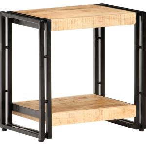 vidaXL Странична маса 40x30x40 см грубо мангово дърво масив (320682)